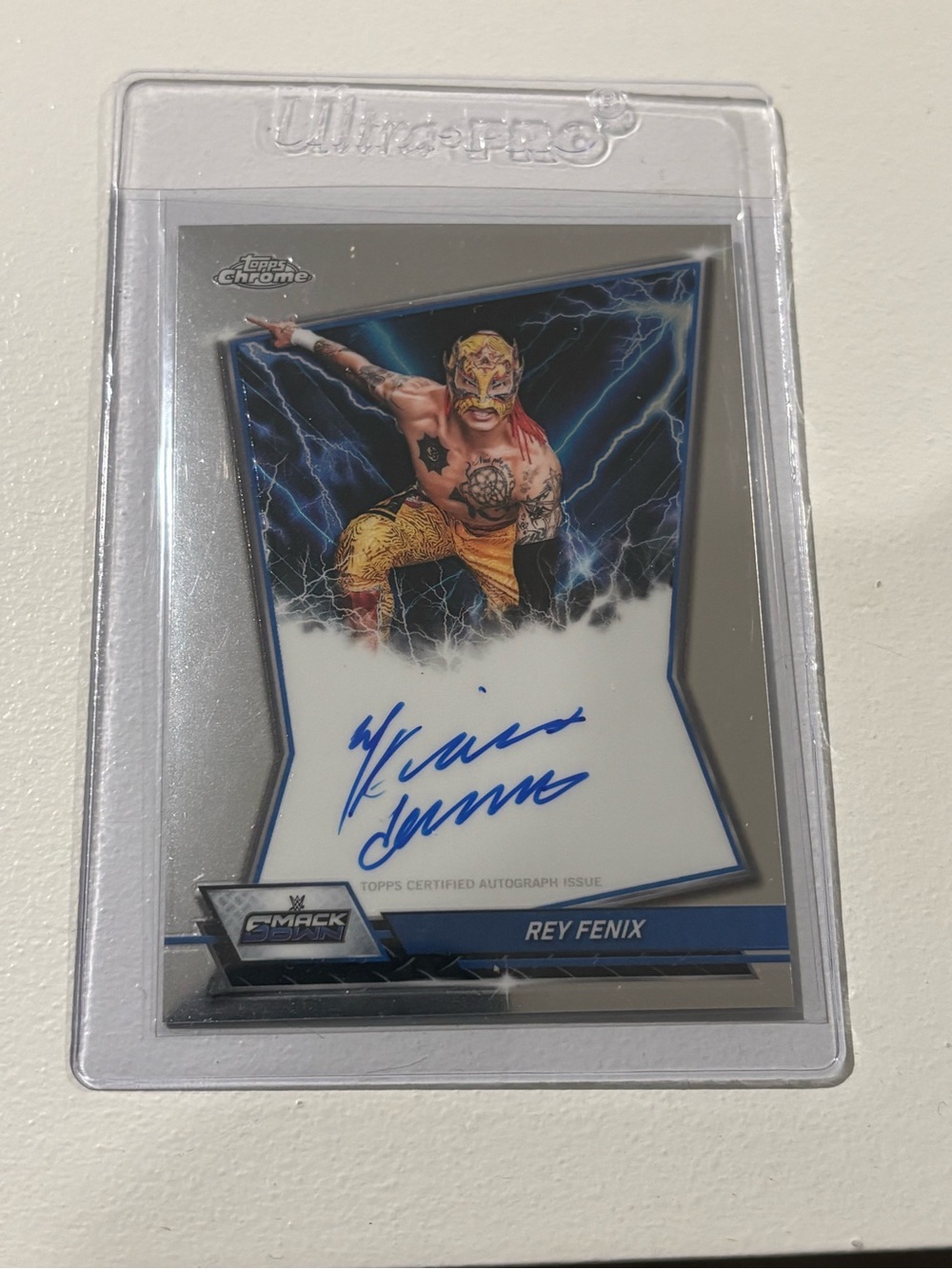Rey Fenix 2026 Topps Chrome WWE BLUE BRAND AUTO On Card #BBA-REY